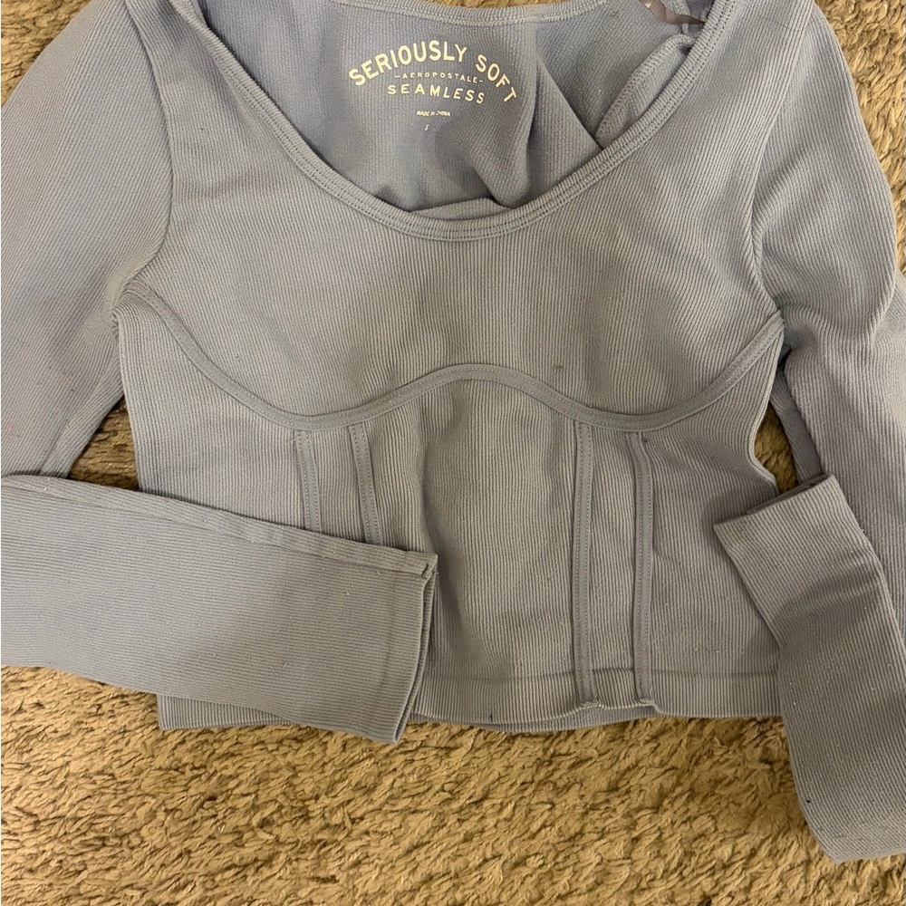 Seamless Blue Women's Top
